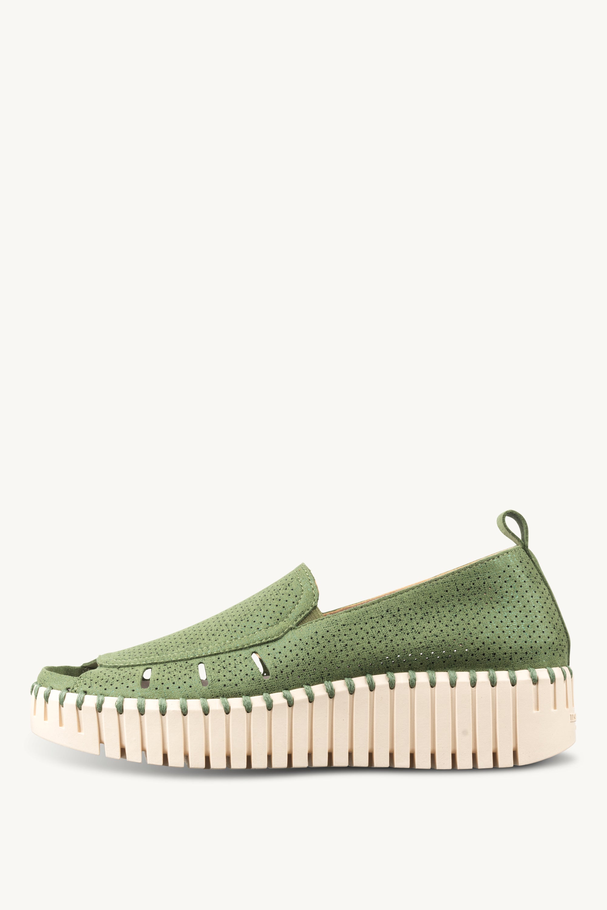 TULIP9379 ARTICHOKE GREEN PEARLED IVORY